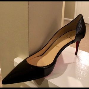Christian Louboutin Black Heels with Red Sole